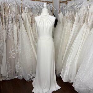 Elegant White Evening Gown